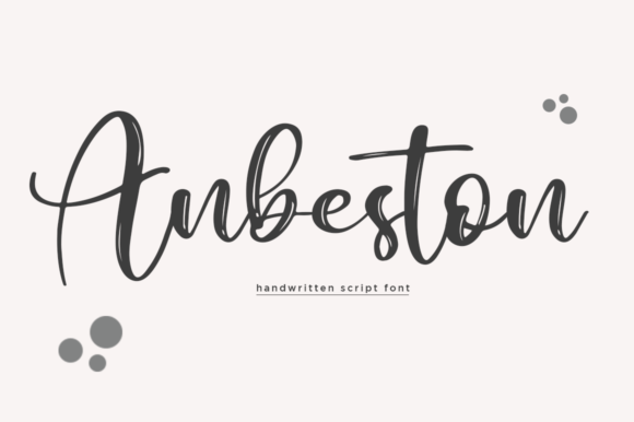 Anbeston Script Font for Elegant Campaigns