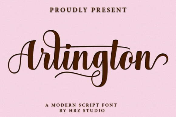 Arlington Script Font Review for Designers