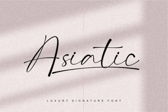 Asiatic Signature Script Typeface for Marketers
