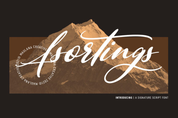 Asortings Script Typeface for Elegant Branding