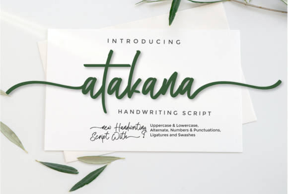 Atakana Script: A Typeface for Elegant Branding