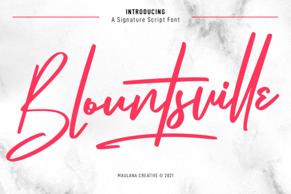 Blountsville Script Font Review for Designers