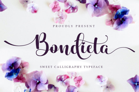 Bondieta Script Font for Elegant Handmade Designs