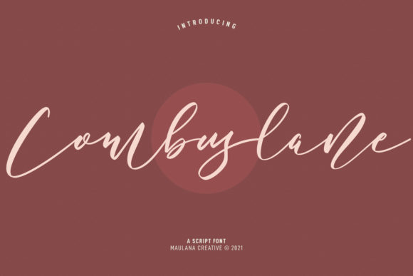 Combuslane Script: A Luxurious Handwritten Typeface for Modern Brands