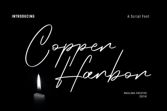 Copper Harbor Script Font for Web Design