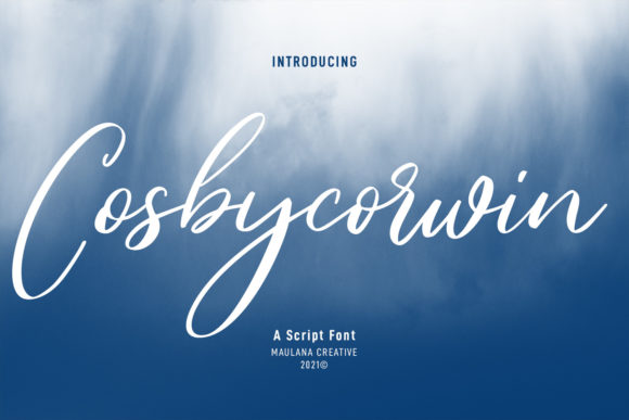 Cosbycorwin Script: The Perfect Handwritten Typeface for Crafters