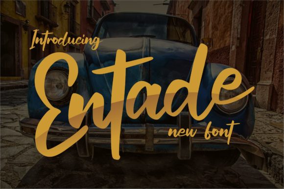Entade Script Font for Handmade Brands