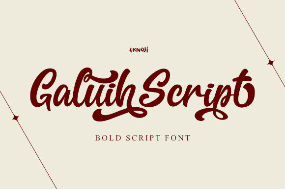 Galiuh Script: A Bold Typeface for Authentic Branding