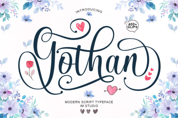 Gothan Script Font for Elegant Handmade Branding