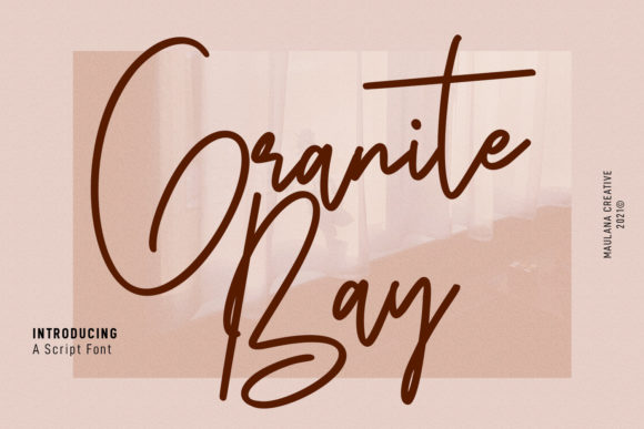 Granite Bay Script Typeface for Modern Campaigns