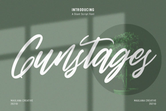 Gunstages Script: A Playful Typeface for Makers