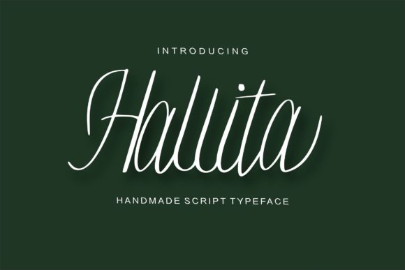 Hallita Script Font for Elegant Craft Designs