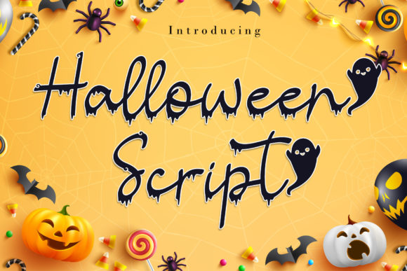 Halloween Script Font for Spooky Branding