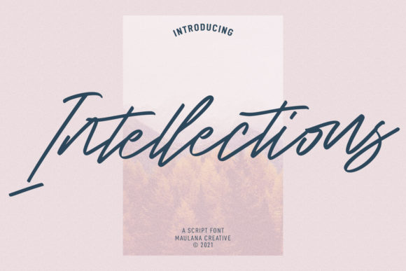 Intellections Script Font for Editorial Design