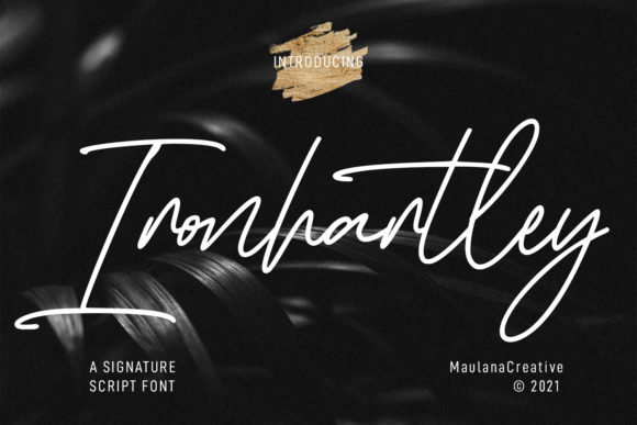 Ironhartley Script: A Stylish Typeface for Editorial Design