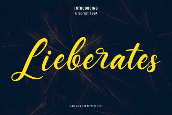 Lieberates Script Font for Modern Campaigns