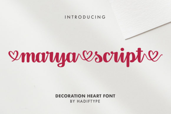 Marya Script: A Romantic Typeface for Editorial Design