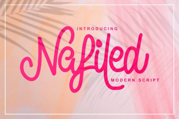 Nafiled Script Font for Elegant Handmade Branding
