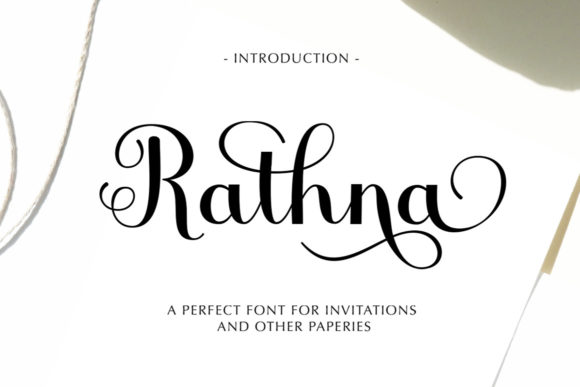 Rathna Script Font for Elegant Campaign Design