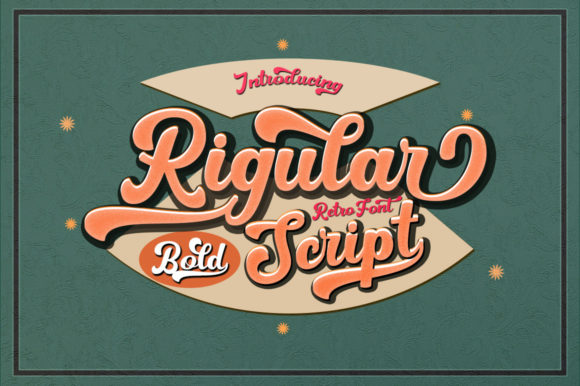 Rigular Script: A Bold Retro Typeface for Modern Brands