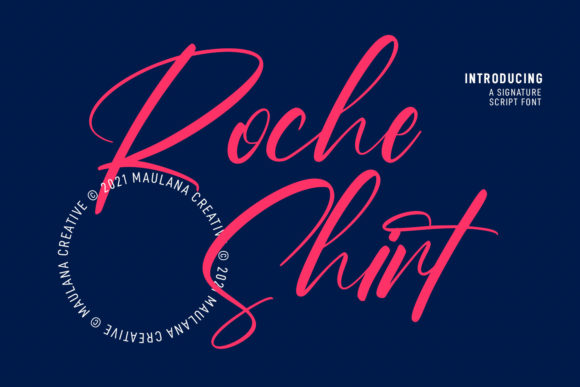Roche Shirt Script Font for Elegant Web Design