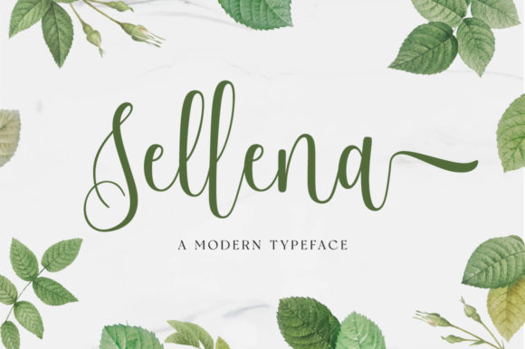 Sellena Script Font for Editorial Design