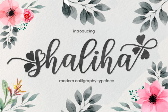 Shaliha Script: A Dainty Handwritten Font for Crafters