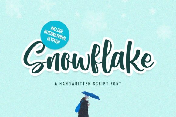 Snowflake Script Font for Creative Campaigns