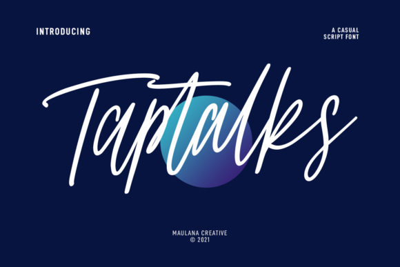Taptalks Script: A Casual Typeface for Modern Editors