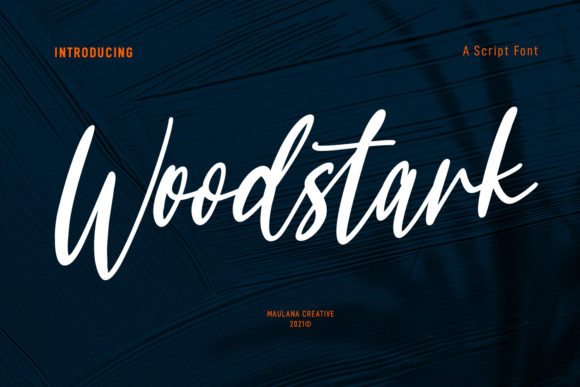Woodstark Script Font for Makers and Designers